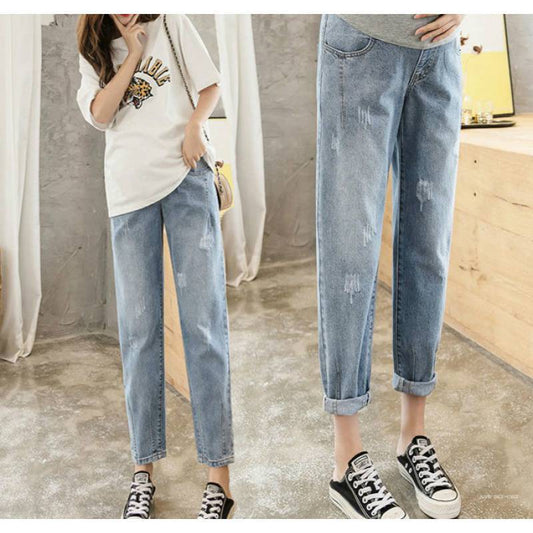 Loose Season Fleece Daddy Pants Trendy Mom Maternity Pants