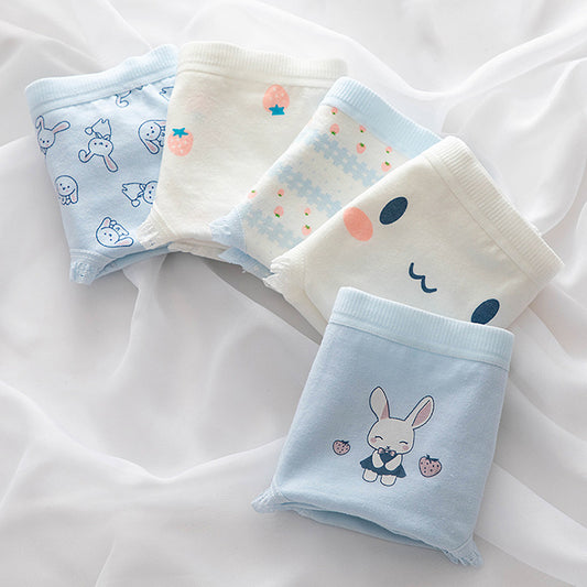 Strawberry Cute Rabbit Girl Cotton Underwear