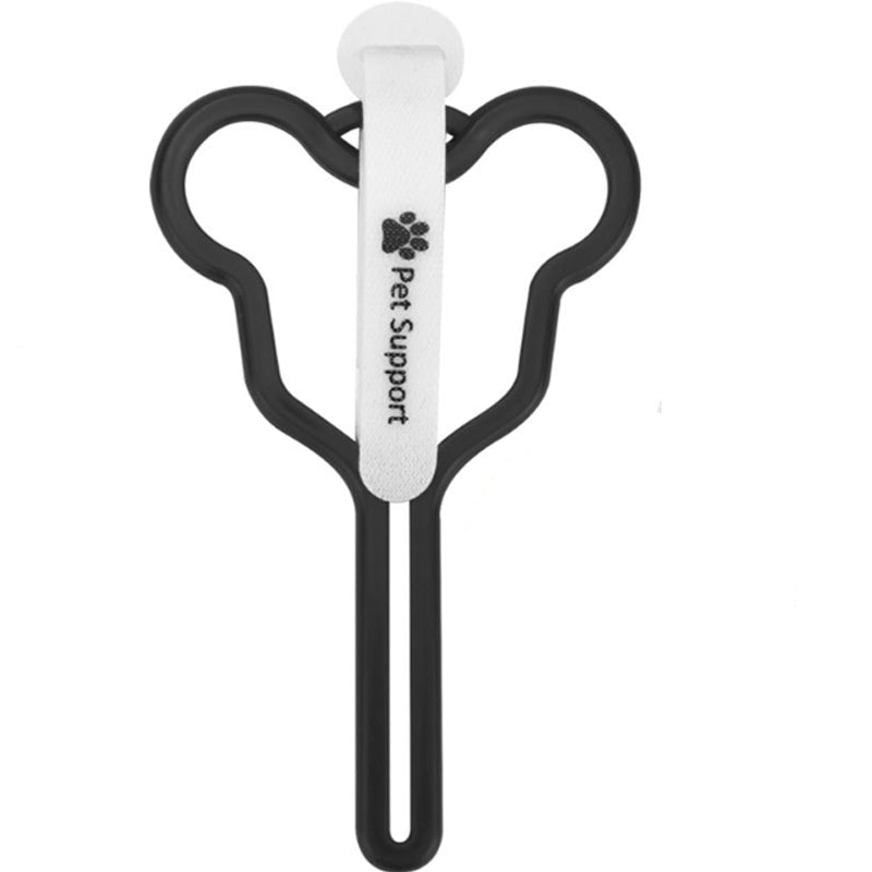 Pet Poop Bag Holder Hands-free Fixed Clip Dog Walking Cleaning Supplies Pet Cat Dog Poop Bag Dispenser Velcro Color Random