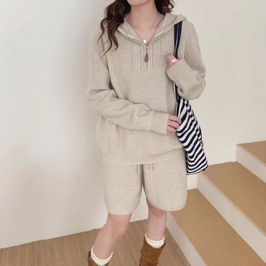 Sweater Straight Pants Two-piece Set
