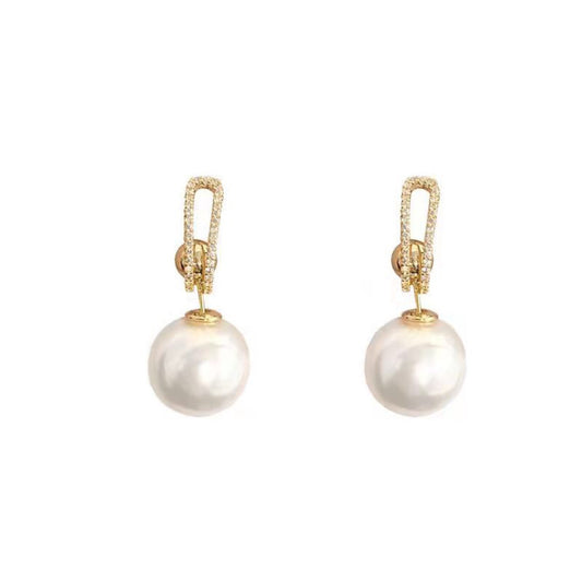 Multiple Ways To Wear Pearl Earrings Eardrops Women's Exquisite