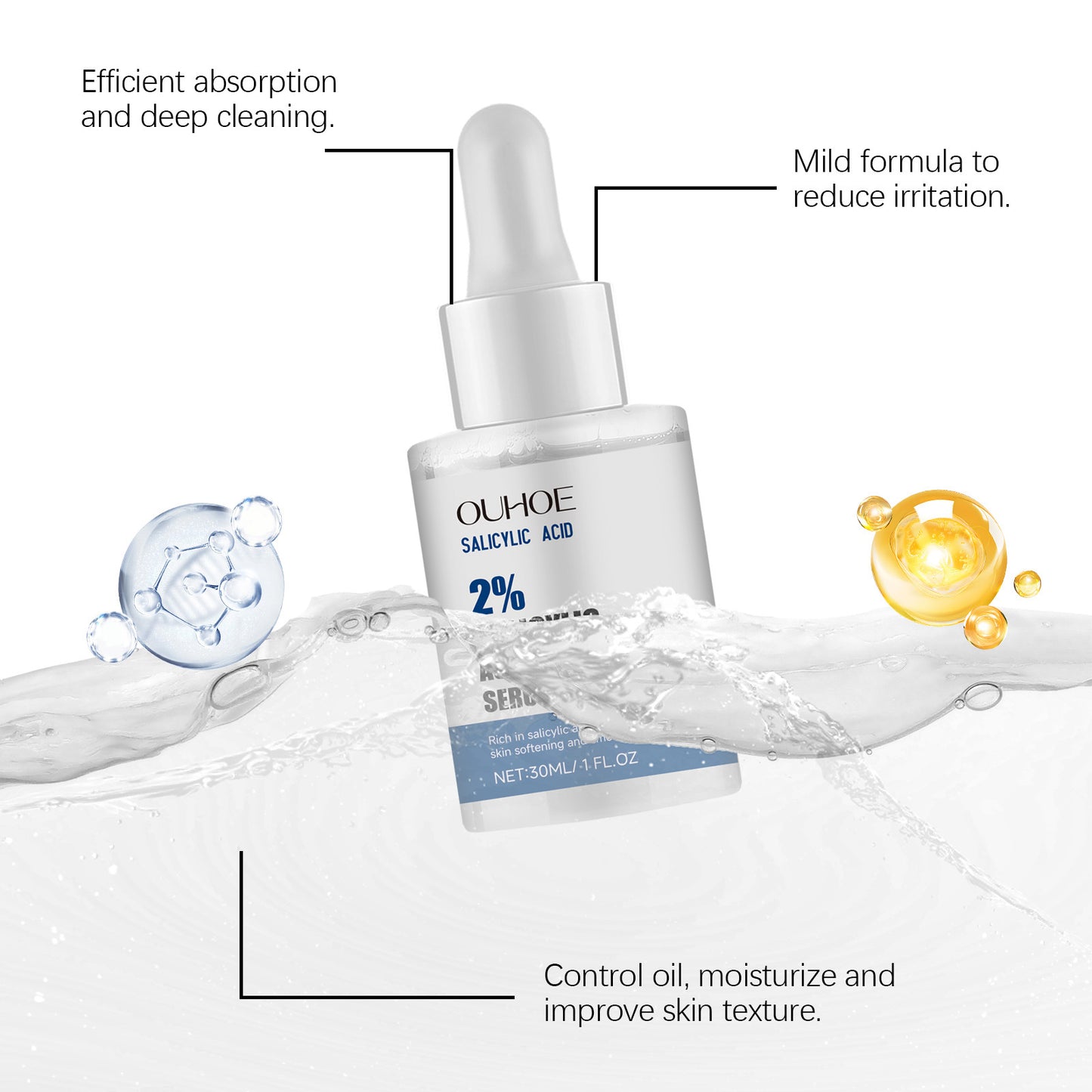 Gentle Nourishing Facial Skin Firming Delicate Pores Acne Removal Repairing Liquid