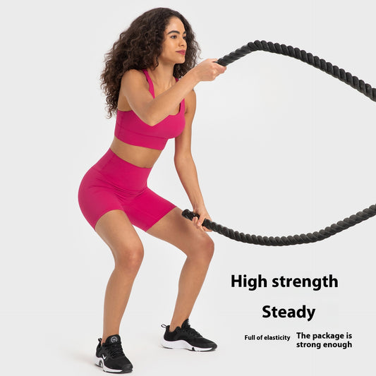 Yoga Shorts Naked Women Feeling No Embarrassment Line Tight Exercise Shorts