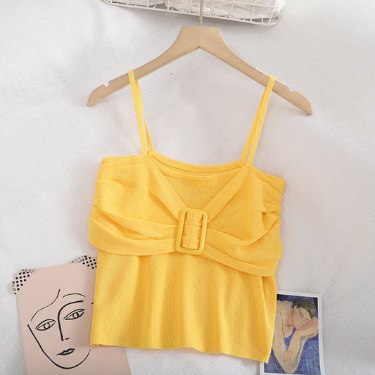 Super Fire Summer Knit Sweater Vest Women