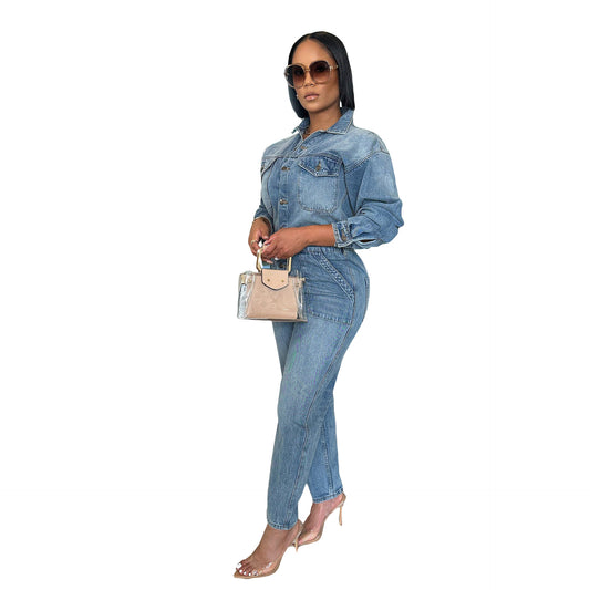 Women's Fashion Denim Jumpsuits