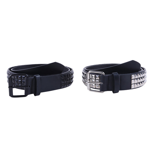 Hollow Rivet Belt PU Waistband Temperament Men And Women