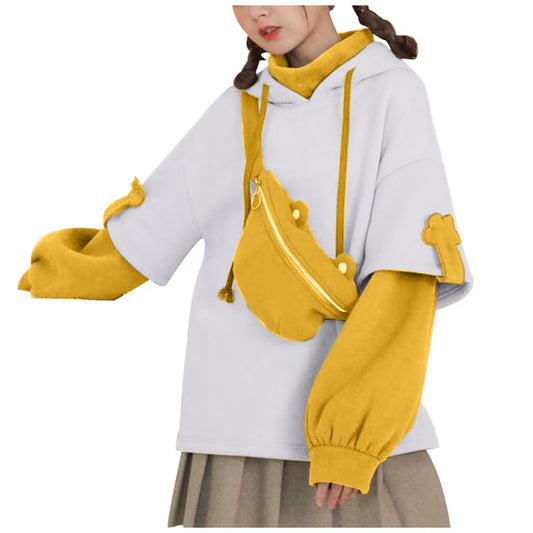 Color Matching Long-sleeved Women Blouse