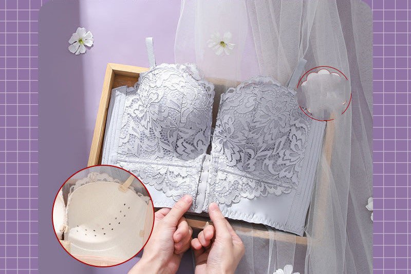 Front Buckle Strapless Underwear Non Slip Push Up Bra