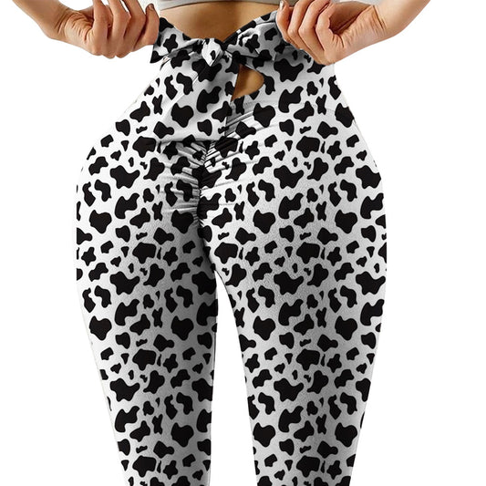 Cows Pattern Yoga Workout Pants Women