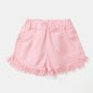 Fashionable Summer Denim Color Shorts For Big Kids