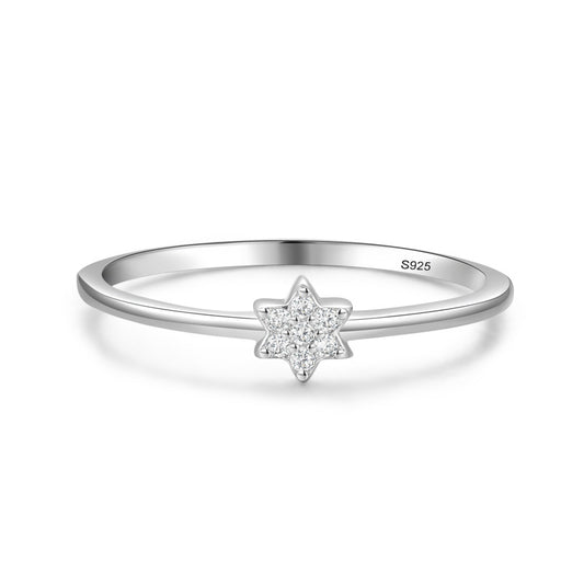 Micro Diamond Fine Ring Female Korean Fashion Net Red Jewelry Niche Design Mini Joint Tail Ring