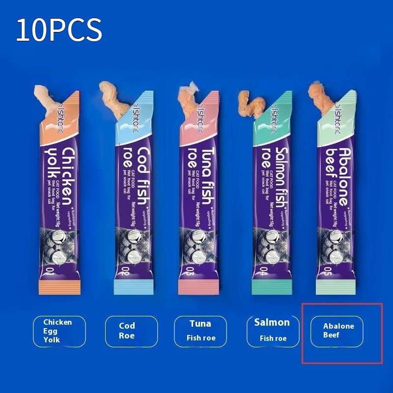 Cat Strip Kittens Nutrition Fat Hair Chin Wet Food Package Pet Cat Snacks