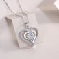 Telepathy - Top-quality Moissanite Fashionable Light Luxury Jewelry Pendant Necklace S925 Silver Plated Platinum.