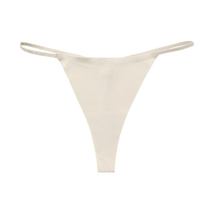 Seamless Thin Belt Buckle T-shaped Panties T-string For Women Underwear