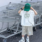 Sports Little Boy Striped Breathable Knee Length Pants