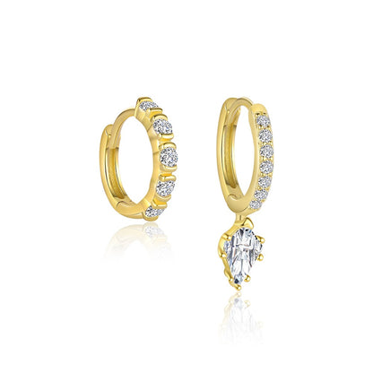 S925 Sterling Silver Light Luxury Rhinestone Earrings