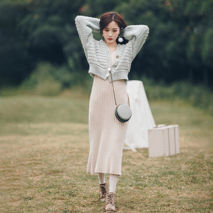 Two Piece Sweater Skirt Women