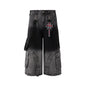 Men's Patchwork Gradient Retro Heavy-duty Washed Jeans