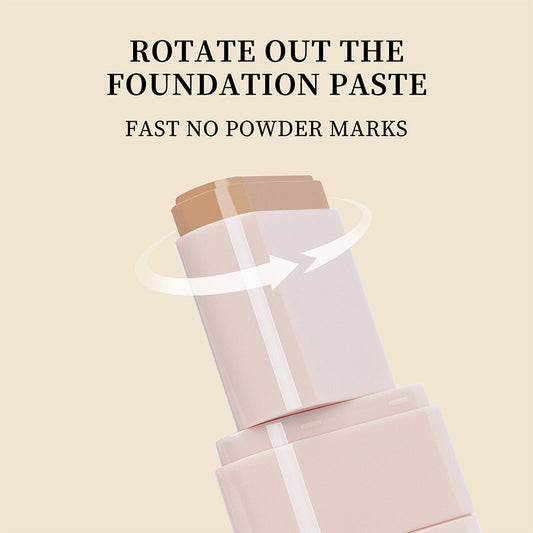 Smear-proof Makeup Liquid Foundation Double-headed Rotating Concealer Lasting