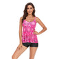 Women's Two-piece Printed Swimsuit Sling Backless Dress Swimsuit