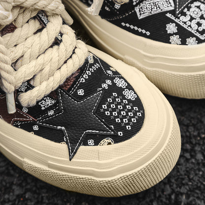 Thick Soled Star Casual Shoes Round Toe