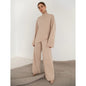 Irregular High Waist Wide Leg Sweater Pants