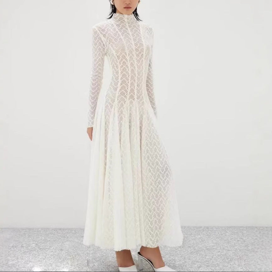 Big Hem Umbrella Skirt Long Dress Women