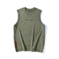 Summer Retro Washed Cotton Tank Top Vest For Men