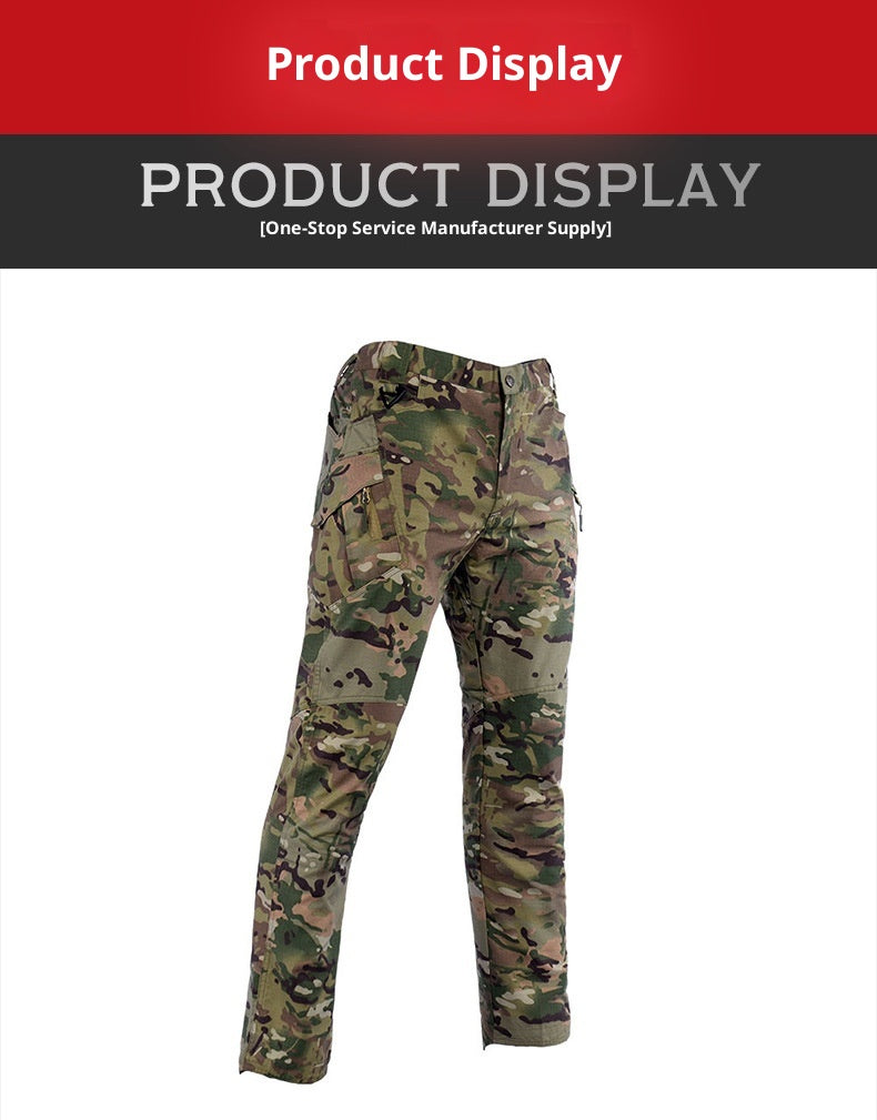 Men's Breathable Scratch-resistant Outdoor Multi-pocket Straight Cargo Trousers