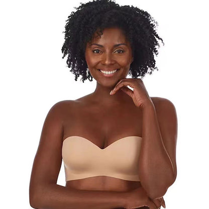 Women's Strapless Invisible Plus Size Bra