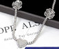 925 Silver Set Moissanite Hip-hop Personalized Rose Necklace