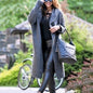 Medium Length Sweater Hooded Cardigan Women's Sweater