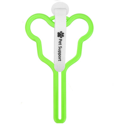 Pet Poop Bag Holder Hands-free Fixed Clip Dog Walking Cleaning Supplies Pet Cat Dog Poop Bag Dispenser Velcro Color Random