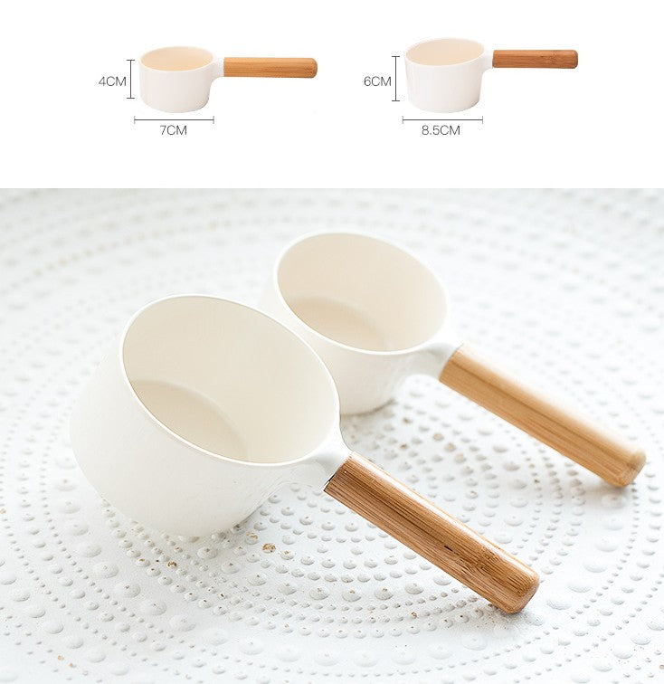 Pet Food Spoon With Bamboo Handle