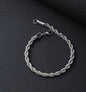Stainless Steel Bracelet That Wont Fade Cuban-link Chain Fashionable Versatile Washable Titanium Steel Bracelet
