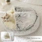 .Pet Bedding 2 In 1 Dog And Cat Bed Pet Winter Bed Round Plush Warm Bed House Soft Long Plush Pets Bed Pet Products