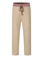 Mens Retro Patchwork Linen Pants