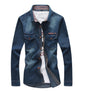 Youth Tricolor Denim Shirt Large Men