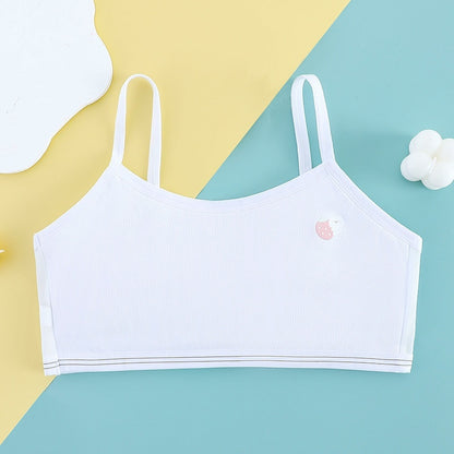 Developmental Girl Bra Adolescent Quilted Cotton Underwear