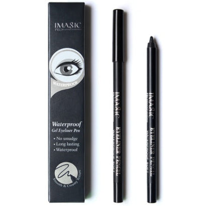 Imagic Brand 1pcs Black Waterproof Eyeliner Pen Pencil Makeup Beauty Cosmetic Tool1pcs Pencil Sharpener