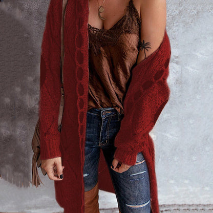 Color Block Sweater Long Sleeve Cardigan Sweater