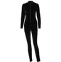 Women Long Sleeve Skinny Jumpsuit Ladies Autumn Velvet Sexy Female Slim Zipper One-piece Pants Solid Color Jumpsuits