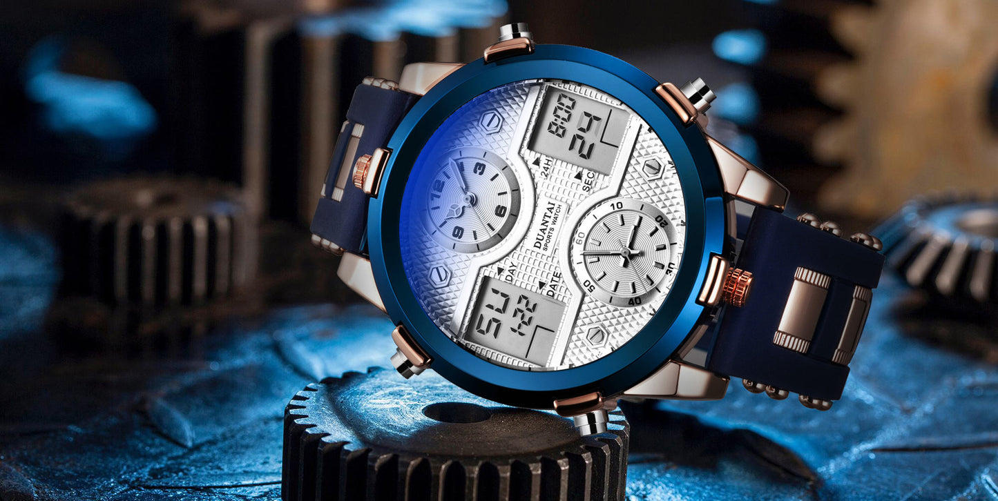 Dual movement quartz watch