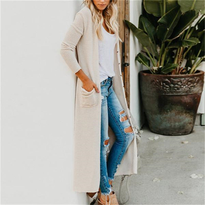 Button long sleeve pocket blouse for women