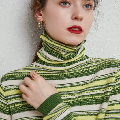 New sweater women pullover loose striped sweater