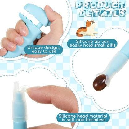 2 Pcs Pet Pill Shooter For Cat Dog Pill Shooter Pet Pill Dispenser Cat Pill Gun Oral Tablet Capsule Silicone Syringes With Soft Tip For Cats Dogs Small Animals