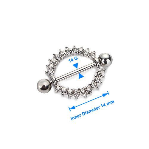 Punk style body piercing jewelry