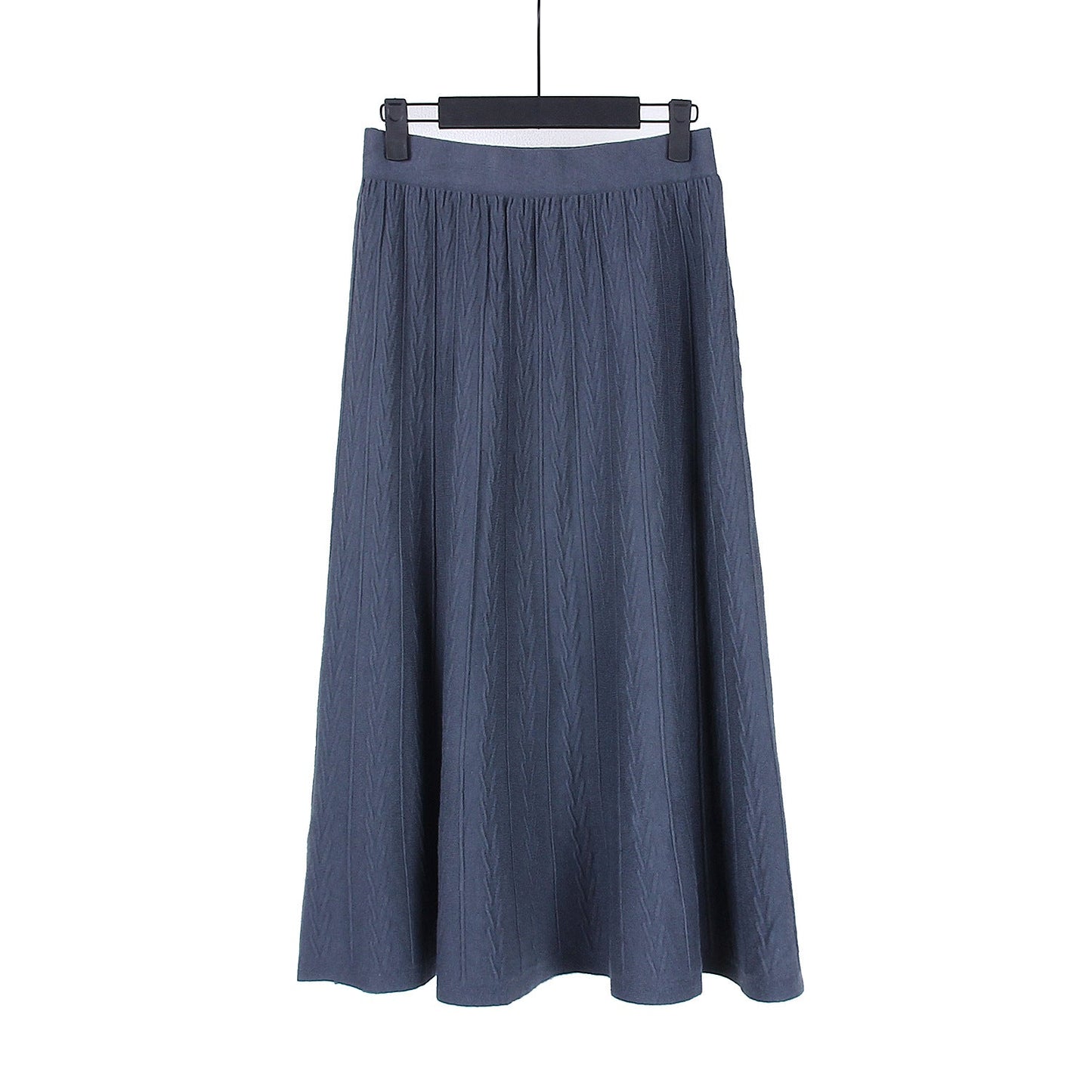 Long skirt knitted sweater dress