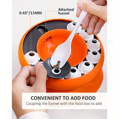 Interactive Puzzle For Cats Raised Educational Toy Slow Pet Feeder Dry Food Dispenser And Snacks