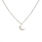 Moon Shell Zircon Thin Necklace Women Summer